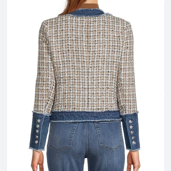 Nanette Nanette Lepore Tweed Jacket Women's Blue Size S - Picture 2 of 9